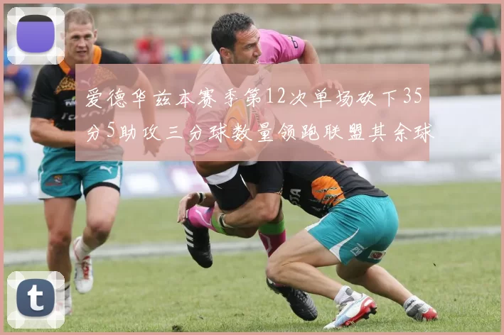 爱德华兹本赛季第12次单场砍下35分5助攻三分球数量领跑联盟其余球员最多仅8次
